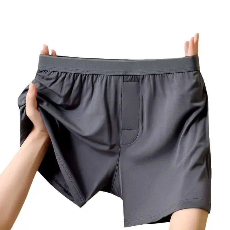 1/2Pcs Modal Mens Aro Pants Seamless Loose Solid Color Breathable Panties Elastic Underwear Boxer Shorts Homewear Underpants — image 3