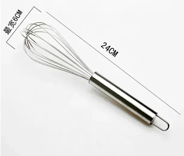 Frullino per le uova manuale da 10 pollici Frusta in acciaio inox Filo da cucina Palloncino Frusta Latte Frullino per le uova Miscelatore per uova Strumenti — image 6