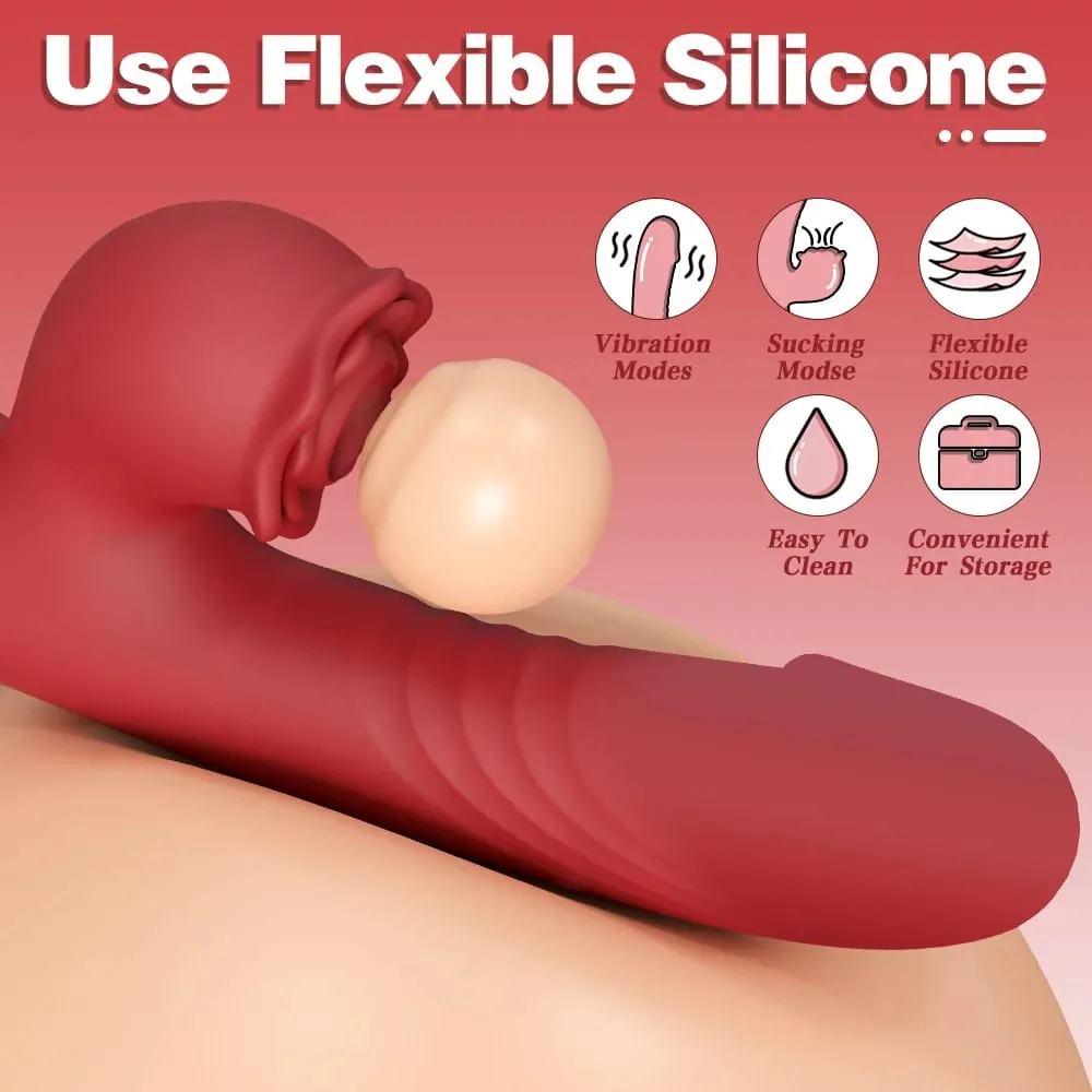 Potente vibratore vibrante succhiatore Sucker femminile stimolatore del clitoride Punto G massaggiatore vibratore Articoli per adulti Giocattoli del sesso Negozio per le donne — image 4