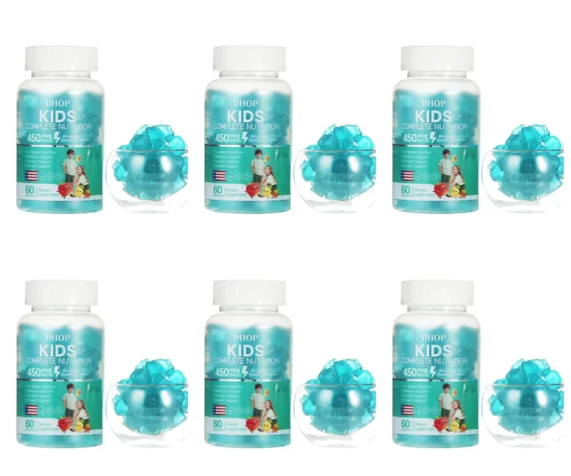 Gummies multivitamines pour enfants vitamine D3 C Zinc B vitamines soutien immunitaire bien-être quotidien Nutrition saveur de fruit 60 Gummies — image 12