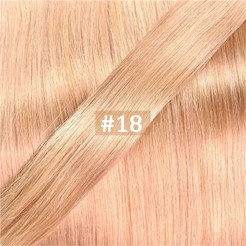 Solove Straight 6D-2 Virgin Human Hair Extensions Handmade Seamless Loop Micro Ring Hair Extensions 10-30” 50g/set Natural Color — image 13
