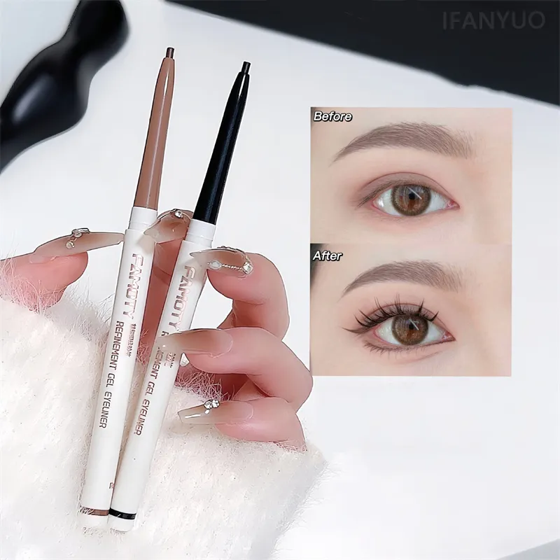 1 unidad de delineador de ojos de gusano de seda, pluma de Gel suave, delineador de ojos mate de larga duración, lápiz de Gel delineador de ojos impermeable, maquillaje coreano de secado rápido — image 6
