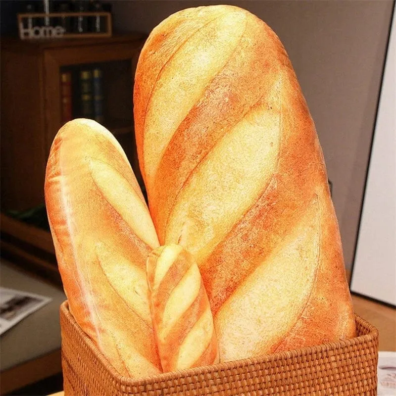 Simulazione 3D Pane Peluche Cuscino Morbido Burro Pane Tostato Cuscino Alimentare Cuscino Lombare Cuscino Farcito per La Decorazione Domestica — image 3