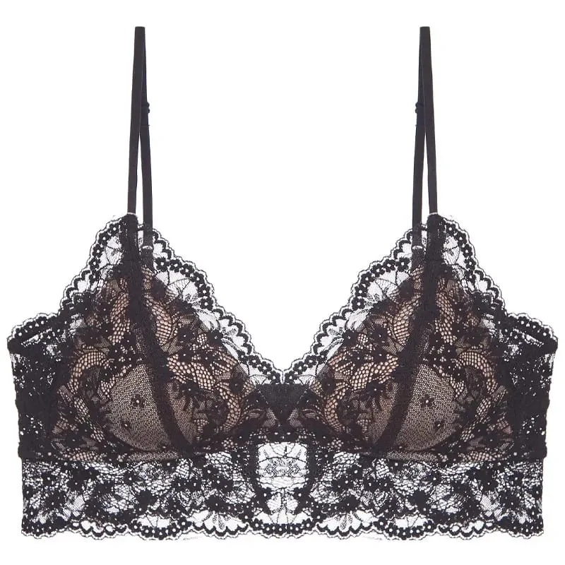 Dünner Spitzen-Bügel-BH für Damen, Dessous-Top, elegante Damen-Unterwäsche, tägliches weibliches Bralette — image 2