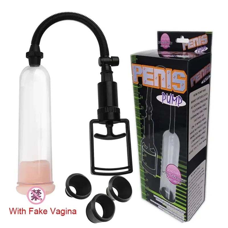 Pompa manuale per estensore del pene Giocattoli del sesso Dick Stimolare Extender Masturbatore Pompa per vuoto maschile Ingranditore del pene Grande cazzo Allenatore duraturo — image 8