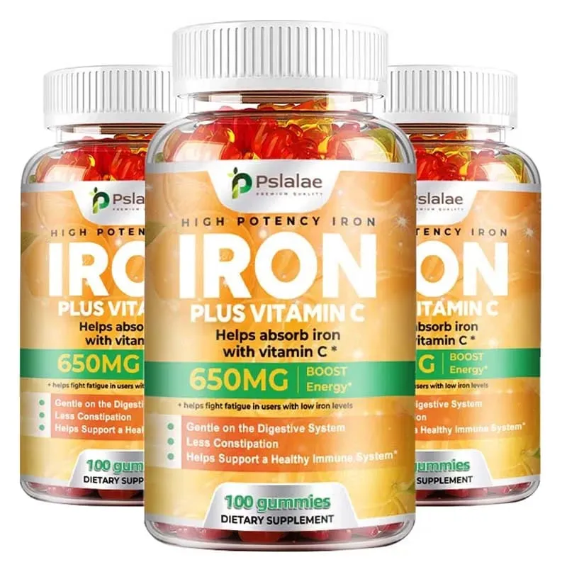 Iron Gummies 650 Mg - Promotes Red Blood Cell Production Relieves Fatigue Gently Absorbs Iron and Improves Energy — image 1