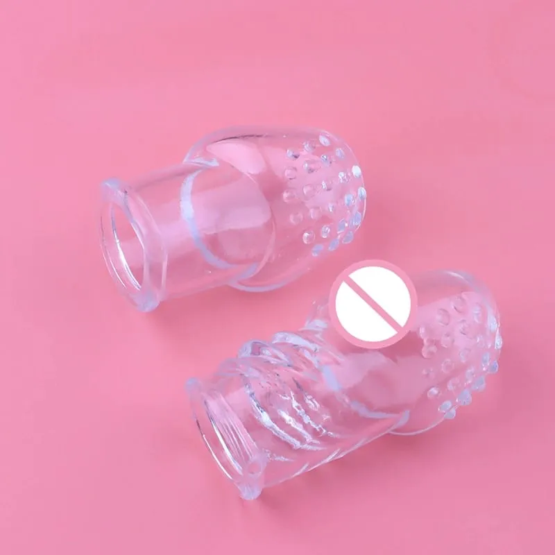 Penis Sleeve Male Masturbator Delay Lasting Glans Trainer Portable Stimulator Penis Massager Soft Adult games sex Erection Toys