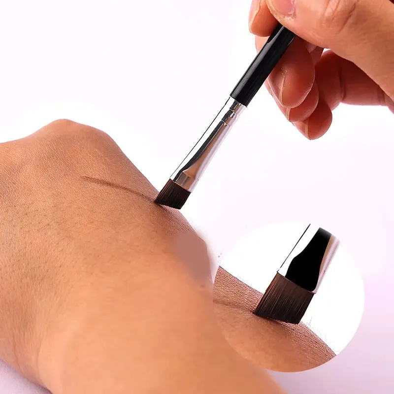 Nuovo Pennello per sopracciglia Pennello per eyeliner per sopracciglia Pennello per correttore Pennelli per trucco professionale Microbrashi per ciglia HZS03 — image 3