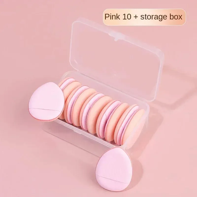 10Pcs Mini Finger Puff Foundation Kleine Luft Kissen Pulver Schwamm Gesicht Concealer BB Creme Kosmetik Applikator Make-Up-Tools — image 8