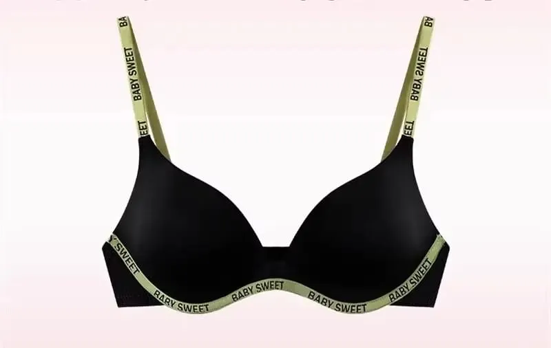 Neue Dopamin Farbe Nahtlose Drahtlose Bh Set Push-Up Sammeln Sexy Dessous Höschen Unterwäsche Für Frauen 32 ‑ 38AB bh set — image 12