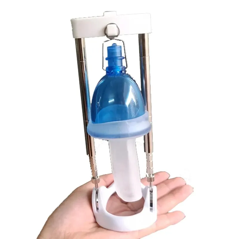 Biegen Richtige Penis Extender Erweiterung mit Vakuum Tasse Bahre Traktion Exerciser Sex Spielzeug Männer Dick Enhancer Größeres Wachstum — image 2