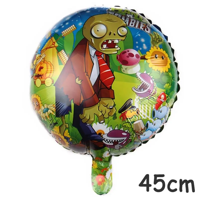 เกมส์ Balloon Plants Vs. Zombies Theme Party อุปกรณ์ตกแต่งแพคเกจ Latex อลูมิเนียมฟิล์มบอลลูนเด็กของเล่นคลาสสิก — image 4