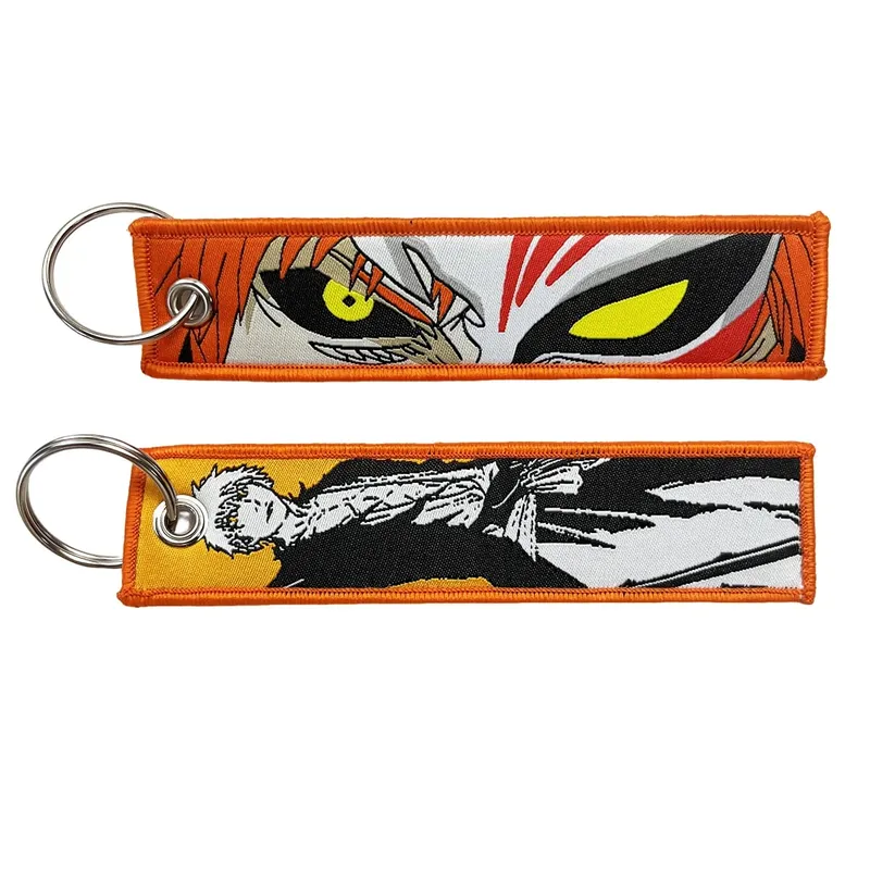 Embroidery Cool Eagle Beak Keychain Lanyard Anime Manga Series Badge Holder USB Pendant Portable Key Lanyard Accessories — image 15
