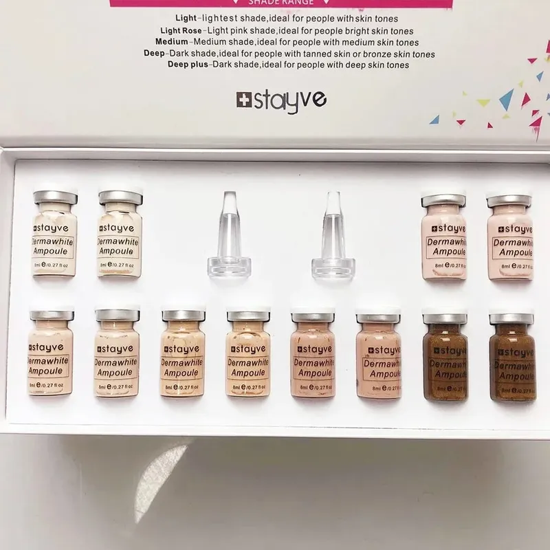 ปลาแซลมอน DNA/Peptide Korea Original Stayve 8ml BB ครีม GLOW แต่งหน้าชุด Hyaluronic Serum Ampoule Foundation Skin Care ความงาม — image 10