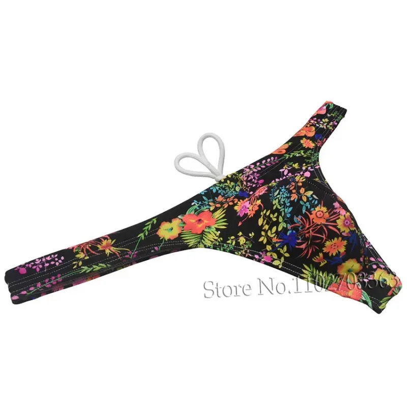 Sexy Swim Thong Men's Swimwear Bikini Briefs Drawstring Quick-dry Elastic Underwear Pouch Beach Tangas Surfing Poolside — image 31