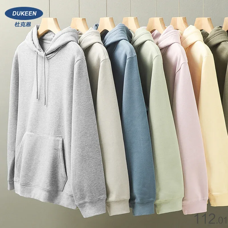 เสื้อลำลองสำหรับชายฤดูหนาว Ticken สีทึบหลวมพื้นฐานขนแกะ Hoodies เสื้อแขนยาวผู้ชายเสื้อผ้า — image 2