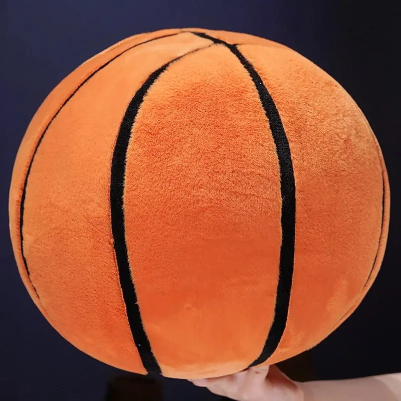 Simulasi Plushie Bola Keranjang Bantal Baling Bola Keranjang Isi Hiasan Bilik Tidur Montok Mesra Kulit Hadiah Percutian Untuk Lelaki Dan Perempuan — image 2