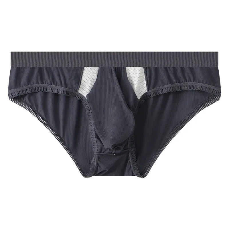 New Arrival Men's Briefs Ice Silk Underwear Seamless Breathable Low Waist Panties Shorts — image 33