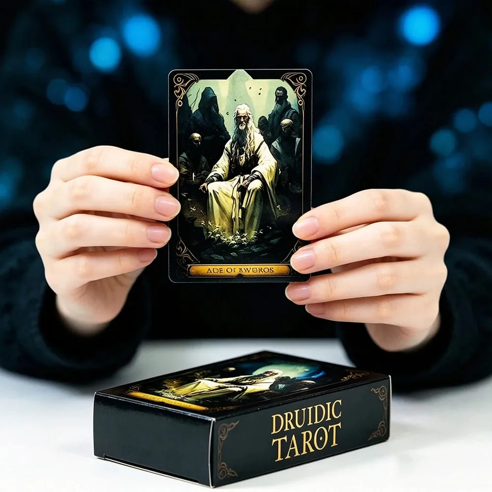 Karten, 78 Karten, Wahrsagerei, geheimnisvolle Wahrsagerei, Brettspiel, Kartenspiel, spirituelles Zubehör für Tarot-Sammler — image 5