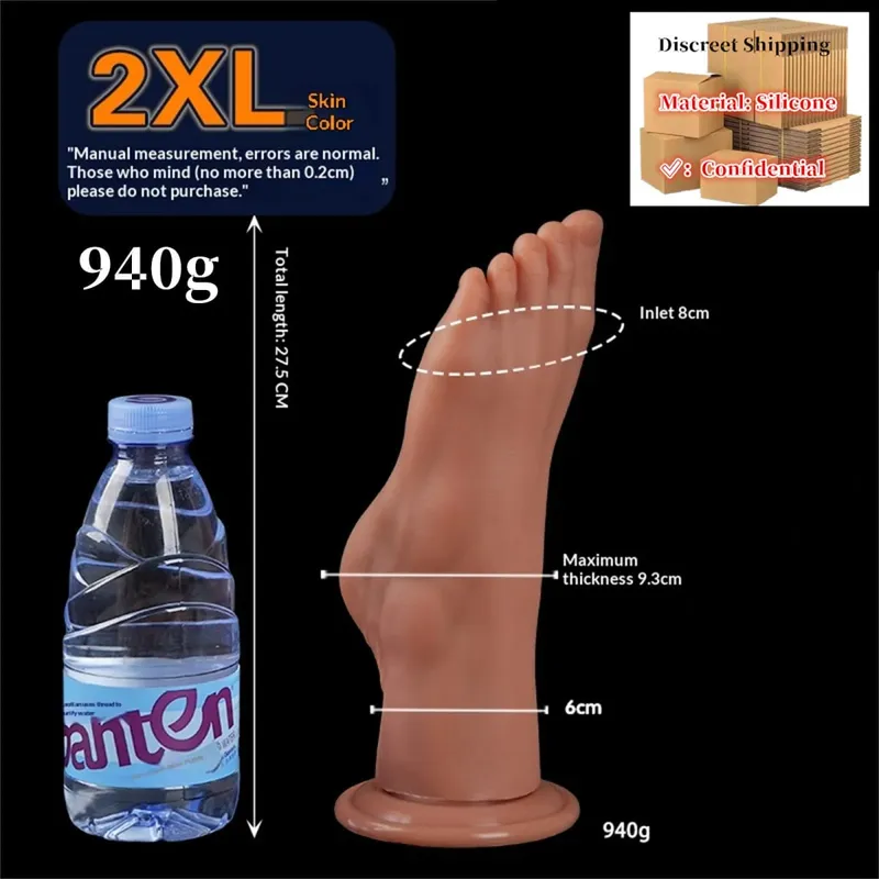 Styl nohou Anální kolík Velký silikonový zadek Hluboká masturbátor Dildo Dildo Stimulátor Anální Dildo Sexuální hračka pro dospělé pro ženy 성인용품