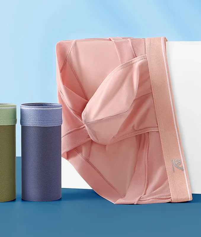 Intimo da uomo estivo Boxer Rigonfiamento Slip in seta di ghiaccio Mutandine fresche e traspiranti ultrasottili — image 9