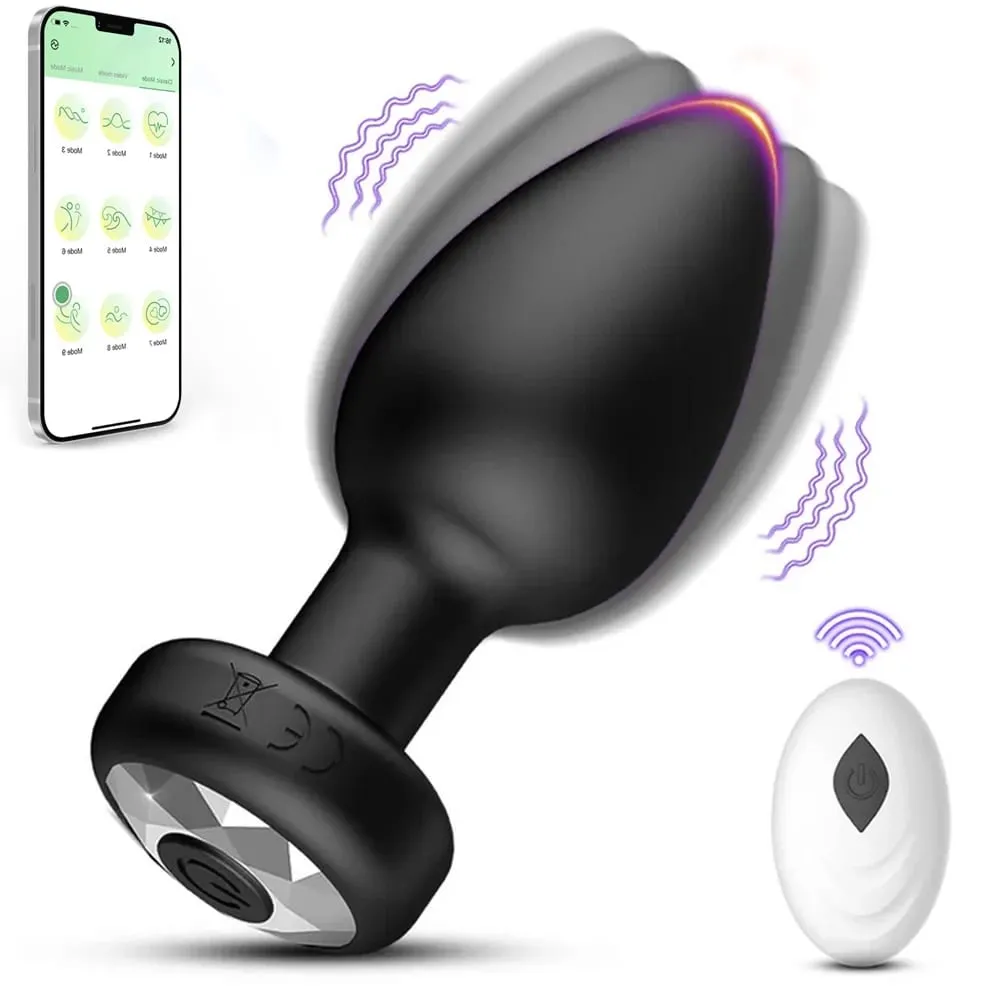 APP vibratore di testa senza fili per uomo spina anale controllo femminile stimolatore della vagina massaggiatore prostatico remoto giocattoli adulti del sesso donne Gay — image 1