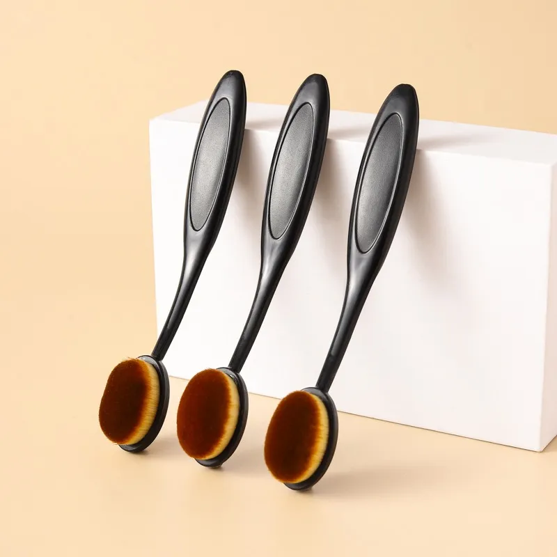 1/3PCS ขนาดใหญ่ Foundation แปรงแปรงสีฟันรูปร่างแต่งหน้า Make Up Tools Get Fast แม้การใช้ครีมและผง cosmnetic — image 4