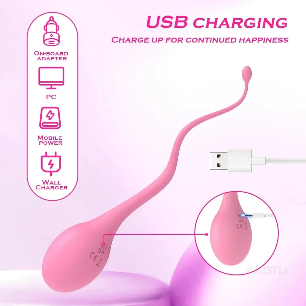 Vibratore vaginale telecomandato per le donne Stimolatore del clitoride del capezzolo Indossare il punto G vibrante Massaggiatore dell'uovo di amore Giocattoli del sesso per adulti — image 6