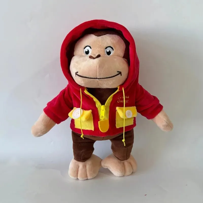 อะนิเมะใหม่Fire DeptนักผจญเพลิงCurious George Plushเด็กน่ารักCurious GeorgeลิงPlush Softสัตว์Plushieหมอนตุ๊กตาของเล่น — image 5