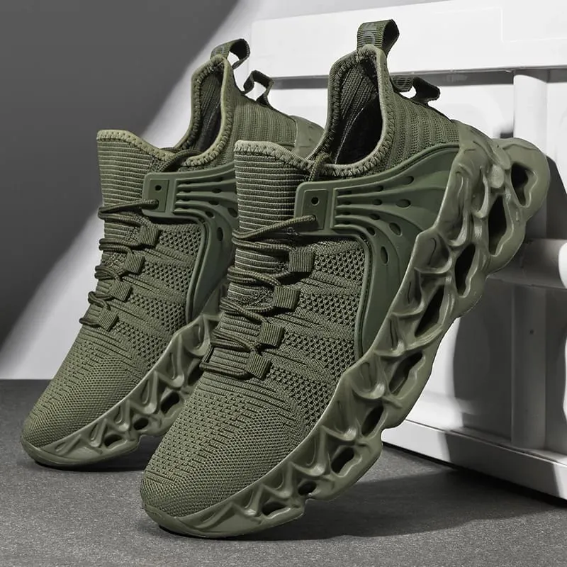 Sneakers Olahraga Mesh Lelaki Kasut Lari Ringan Selesa untuk Lelaki Tapak Lembut Tidak Licin Kasut Kasual Berjalan Luar — image 2