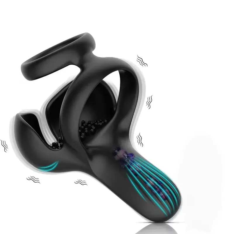 Fjernbetjening Penis Cock Ring Vibrator Klitoral Stimulation Mand Ejakulationsforsinkelse Stimulator Voksen Sexlegetøj til Mænd Par 18+