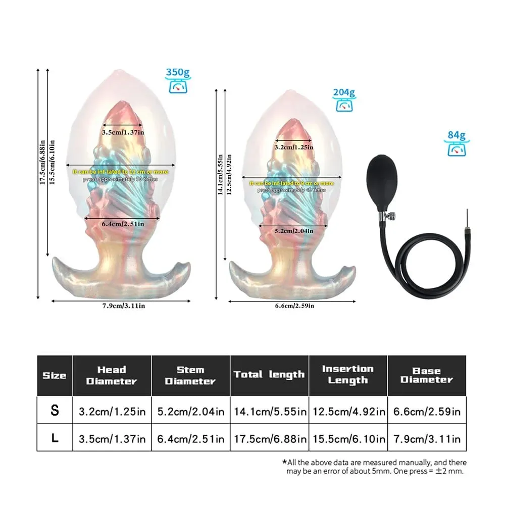 Dog Knot anální dilda nafukovací Buttplug max 11cm obrovský anální dilatační kolík sexuální hračky pro ženy muži BDSM G-Spot masáž prostaty — image 2