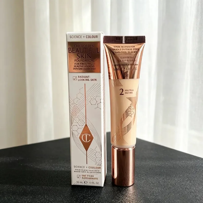 Charlotte Tilbury Setting Powder Compact Lip Gloss Foundation דו-גווני פלטת צלליות סומק קל משקל עדין עמיד לאורך זמן — image 20