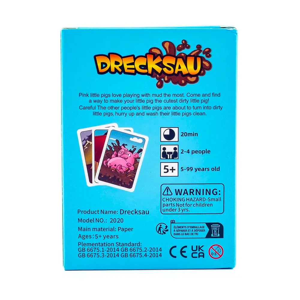 Drecksau การ์ดเกมปาร์ตี้ 1 ชุด 10.7*7.6 ซม.ทางปัญญาเกมกระดานครอบครัวสนุก Interactive ของขวัญของเล่นสำหรับ party Gathering — image 4