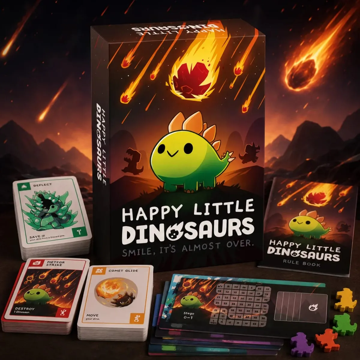 Joyeux petits dinosaures, carte de stratégie de survie mignonne, jeu de société, aventure amusante, fête de famille, cadeau pour enfants et adultes, Version anglaise — image 2