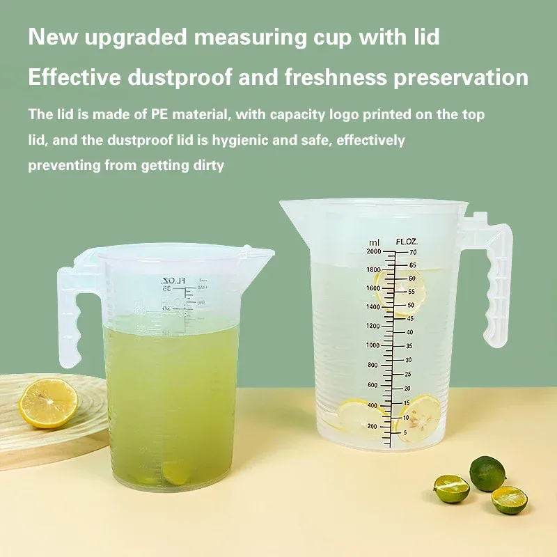 100-5000ml Thickened Plastic Measuring Cup with Scale Food Grade Measuring Cup Experimental Measuring Cup Beaker Plastic Cup — image 4