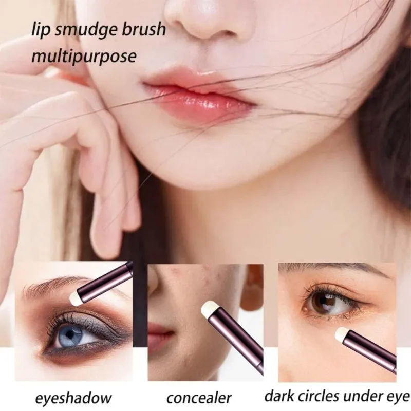 3pcs Berus Bibir Calit dan Berus Campuran Profesional untuk Alat Solekan Aplikasi Gincu dan Lip Gloss — image 3