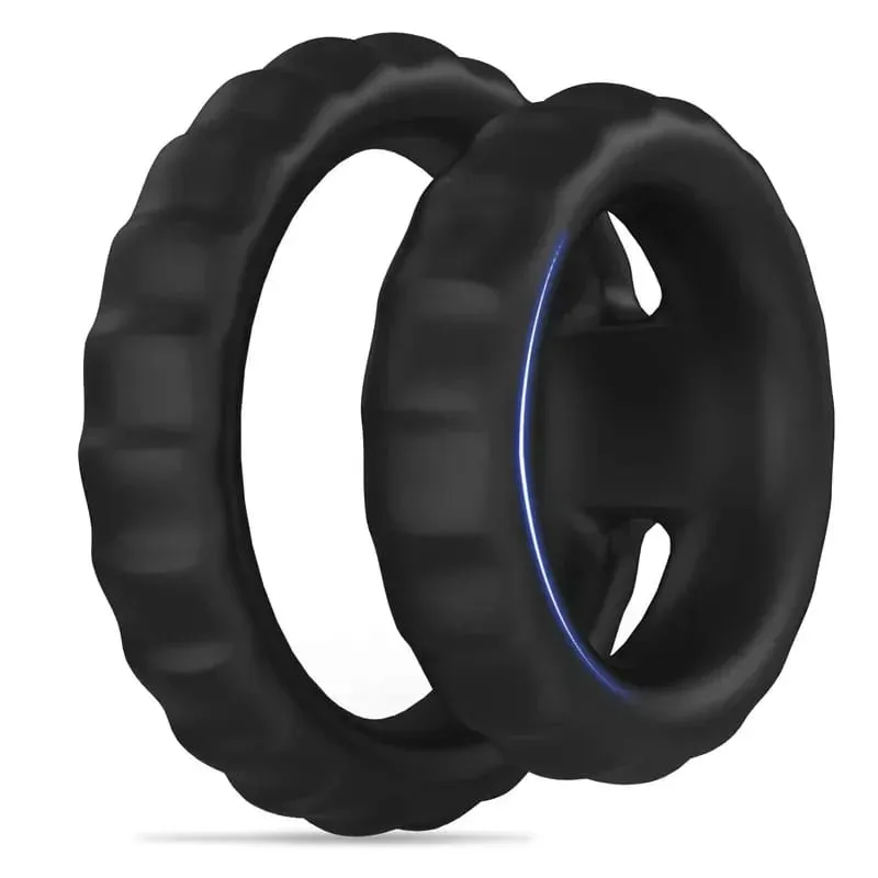 Gà Trống Nhẫn Silicone Bóng Miếng Dán Trì Hoãn Xuất Tinh TPE Dương Vật Nhẫn Cho Nam Đồ Chơi Tình Dục Có Thể Điều Chỉnh Tinh Dịch Vòng Khóa SM Dương Vật tay Áo — image 11