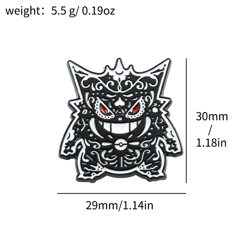 Gengarการ์ตูนเข็มกลัดอะนิเมะEnamel Lapel Pinsสำหรับอุปกรณ์เสริมกระเป๋าเป้สะพายหลังแฟนคอลเลกชันเข็มกลัดเครื่องประดับของขวัญ — image 8