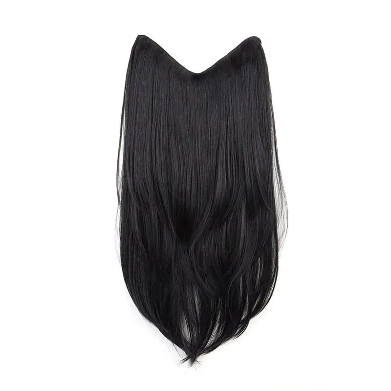 22 นิ้วสังเคราะห์ยาว Micro CURLY Layered Hair EXTENSION Patch ธรรมชาติที่มองไม่เห็น One Piece วิกผมสำหรับผู้หญิง — image 10