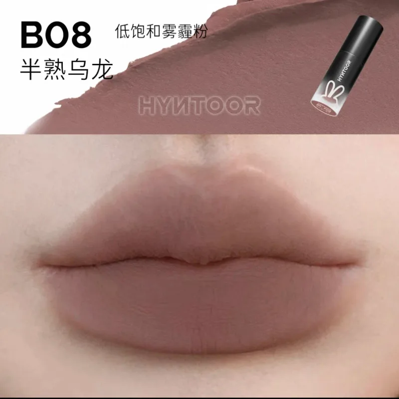Hyntoor Black Lipgloss Glitter Gothic Gincu Set Dwi Warna Perak Matte Berkhasiat Dark Satin Metalic Kesan Berasap Harian — image 26