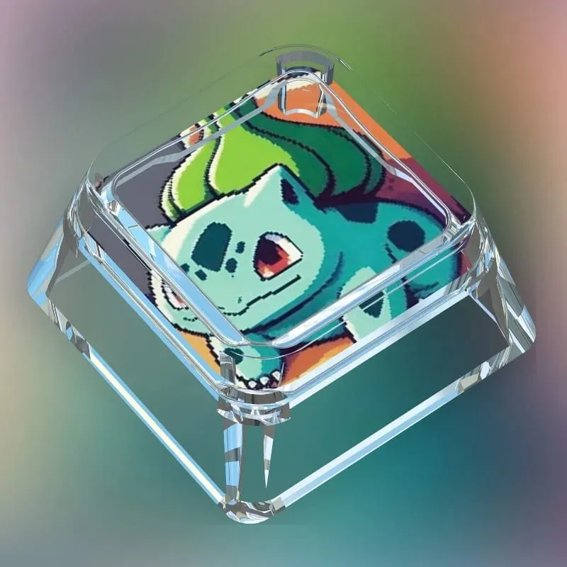 Pokémon panenka ve stylu kreativního dělníka Transparentní Single Key Cap Cartoon Roztomilý Snorlax Pikachu Cross Axis Mechanical Keyboard Keyboard — image 10
