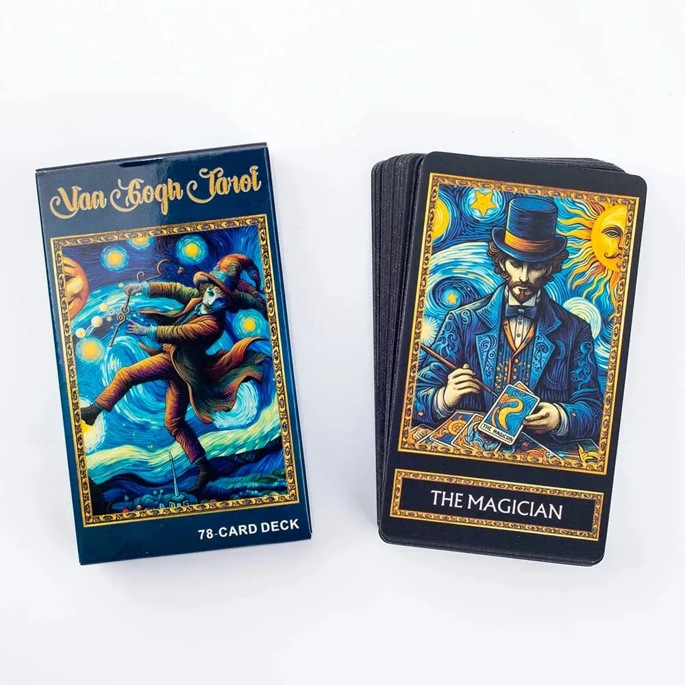 Van Gogh Tarot 78 Kaartspel Bordspellen Illustratie Waarzeggerij Wijsheid Orakelkaarten Party Desktop Speelgoed Entertainment Vrije tijd — image 3