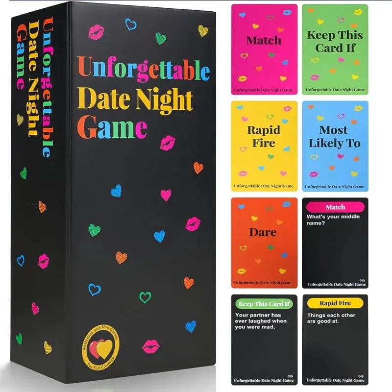 Gioco di carte definitivo per appuntamenti notturni per coppie 300 carte e spinner inclusi Idee per appuntamenti serali a casa — image 6