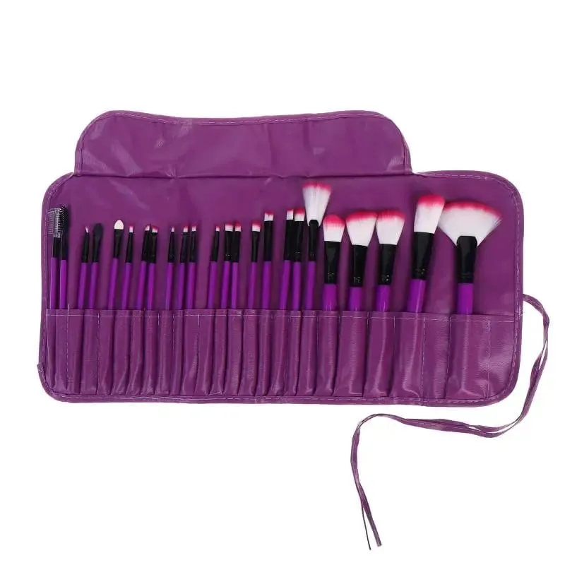 Set Berus Kecantikan 24Pcs Profesional Termasuk Semua Berus Mekap dengan Beg Penyusun untuk Penggunaan Peribadi dan PerjalananPanas — image 8