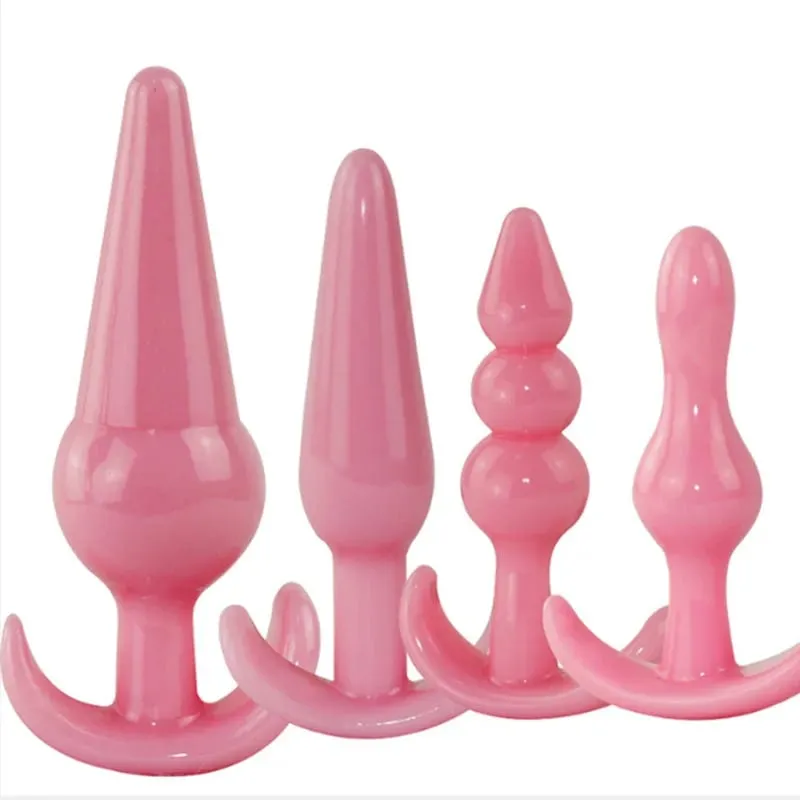 Tappi anali Set di allenamento per l'ano Butt Plug Bullet Dildo Uomo Prostata Massaggio Giocattoli adulti del sesso per donna Gay Buttplug — image 5
