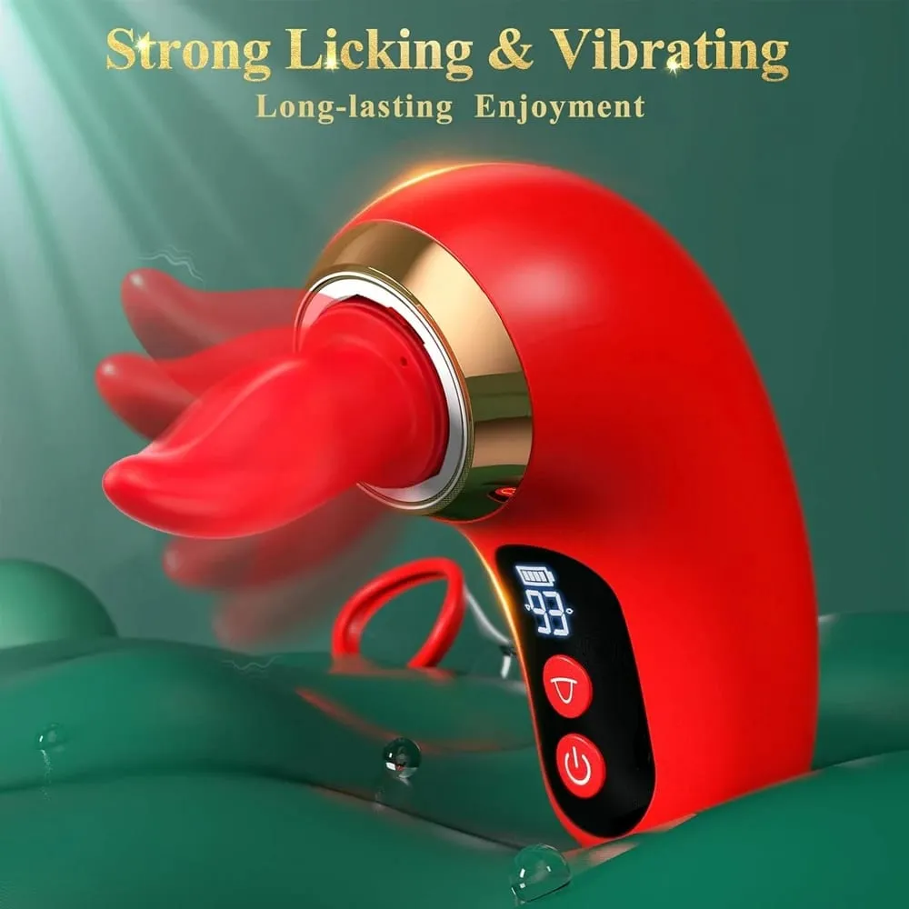 Controllo app Ventosa Leccata di lingua Vibratore Capezzoli Stimolatore del clitoride Masturbatore Orgasmo femminile Vagina Giocattolo del sesso per le donne — image 3