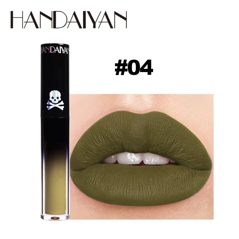 Matte Vampire Black Purple Gincu Kalis Air Lip Gloss Tahan Lama Halloween Krismas Melembapkan Bibir Berpigmen Makeup — image 13