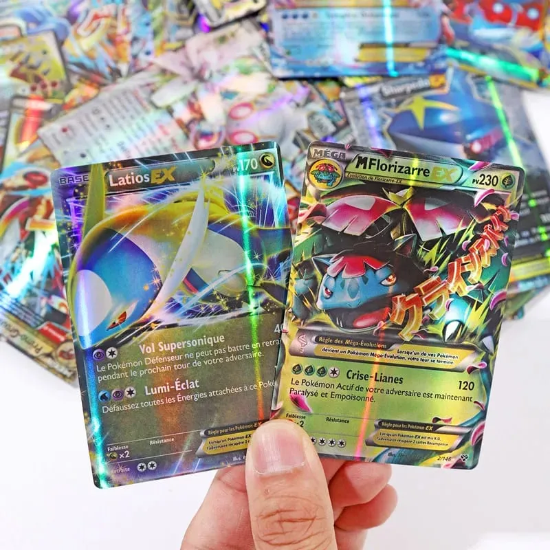 20PCS new French Pokemons Cards Vstar V GX MEGA TAG TEAM EX Game Battle Card hot sale — image 4