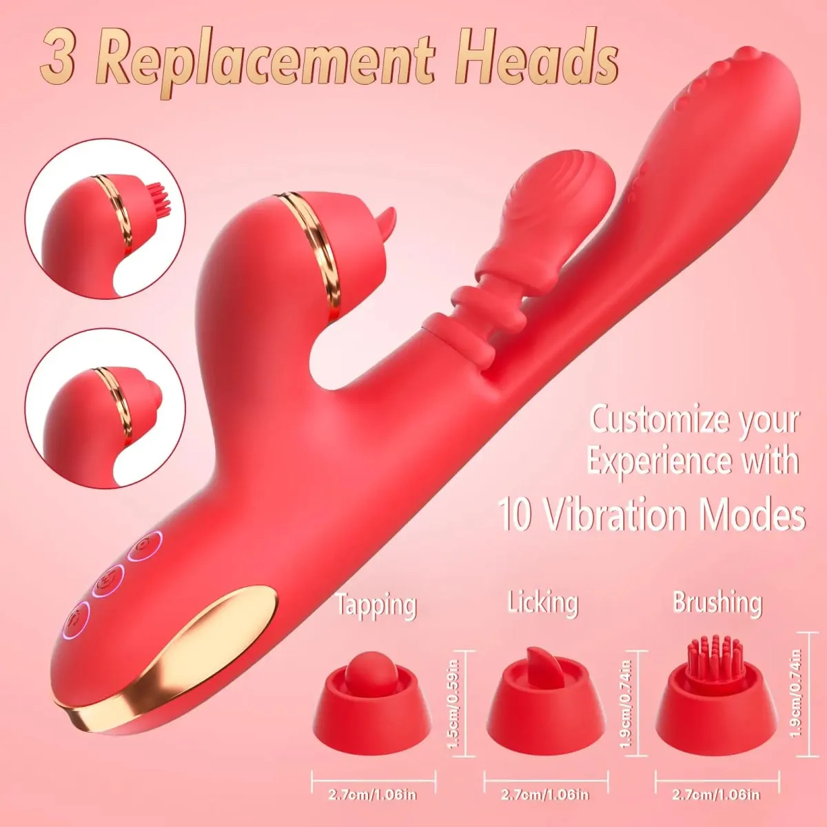5 DALAM 1 Menoreh Menyodorkan Dildo Vibrator untuk Wanita G Spot Vibrator Menguli Clit Stimulator Pelancap Wanita Mainan Seks Dewasa
